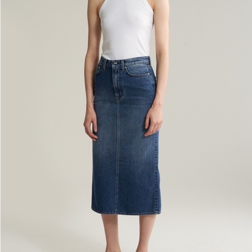 Totême Denim Midi Skirt